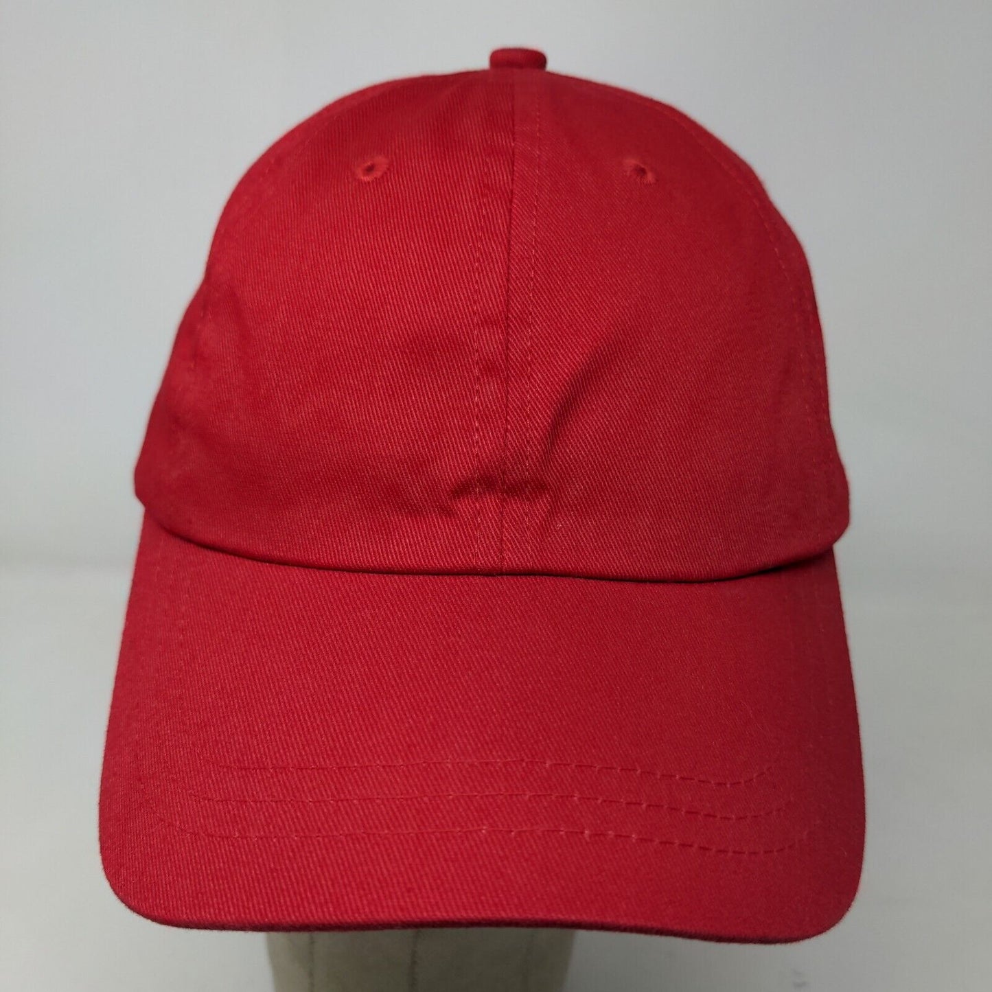 Unbranded Men's Slideback Hat Red Adjustable Blank Baseball Cap