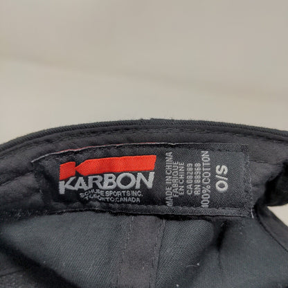 Karbon Men's Moosehead Snapback Hat Black One Size Embroidered Logo Cotton