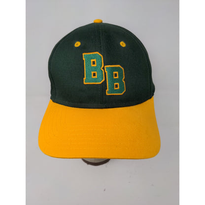 OTTO Strapback Hat Embroidered BB Logo OSFM Green Yellow Adjustable