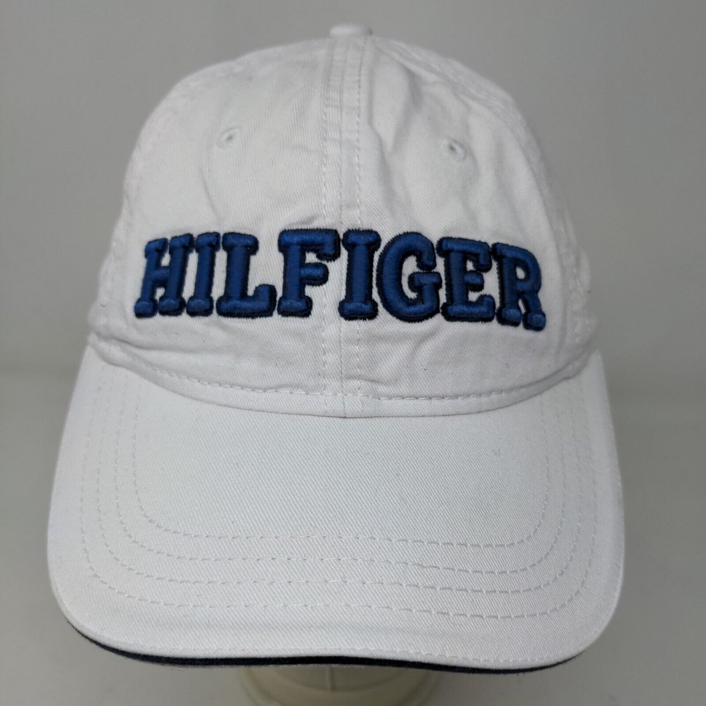 Tommy Hilfiger Men's Slideback Hat White Size OS 100% Cotton Embroidered Logo