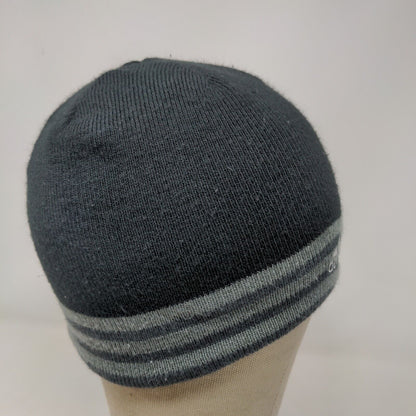 Adidas Climawarm Men's Beanie Hat Cap Black Gray Striped Knit