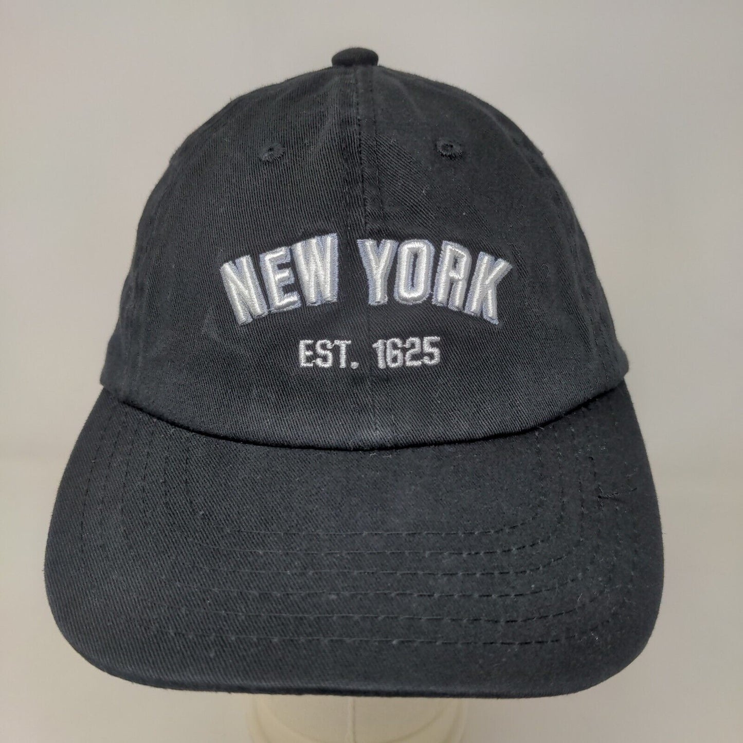 Elidan Men's Slideback Hat Black Adjustable Embroidered New York Hat