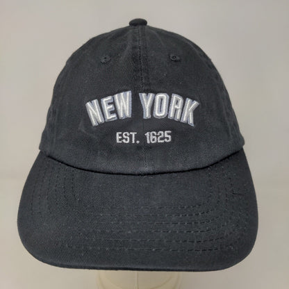 Elidan Men's Slideback Hat Black Adjustable Embroidered New York Hat