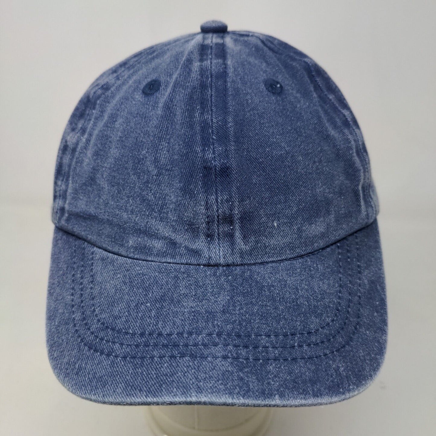 Unbranded Boy's Strapback Hat Blue OS Blank Vent Holes WM2904