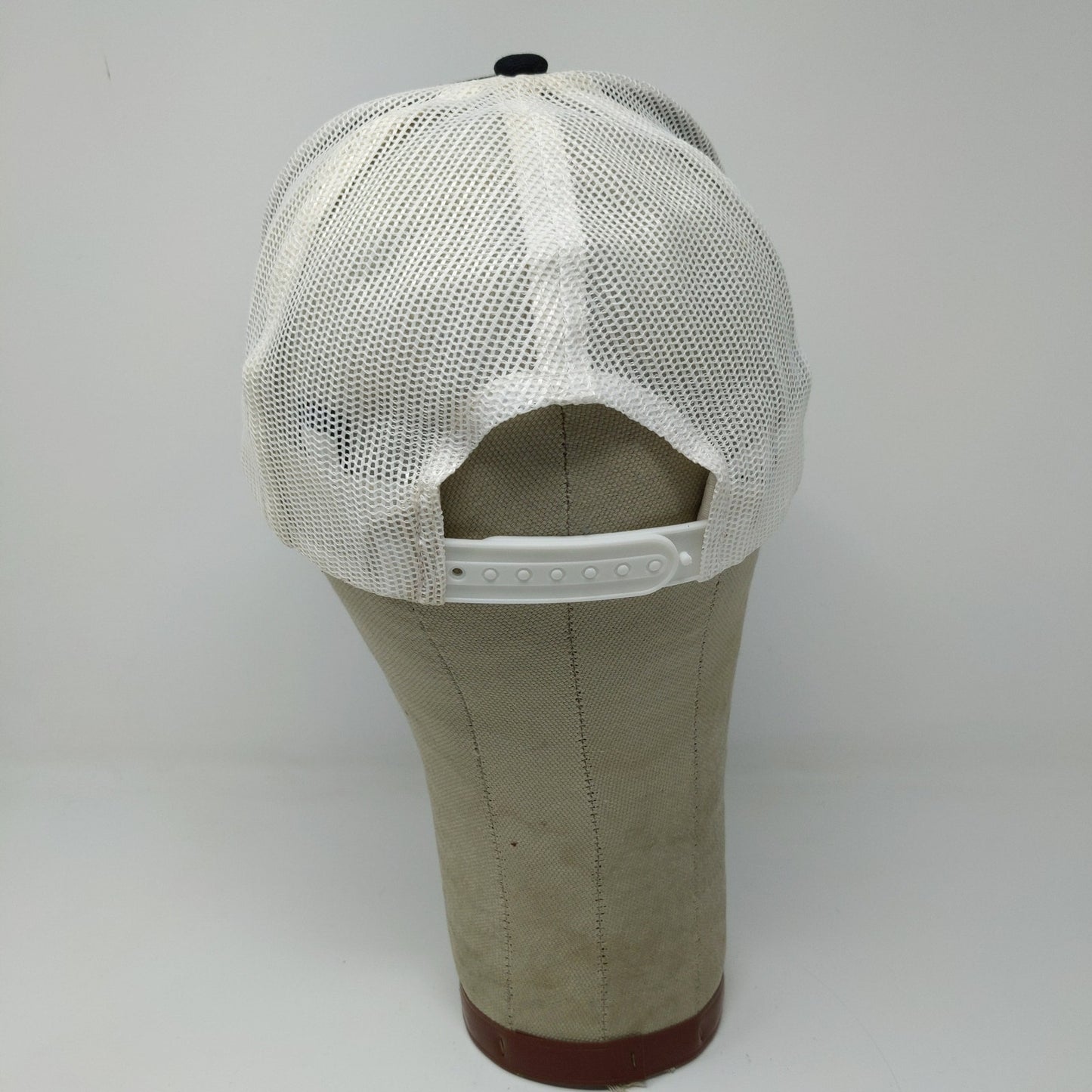 Port Authority Snapback Meshback Hat Embroidered ZLL Black White