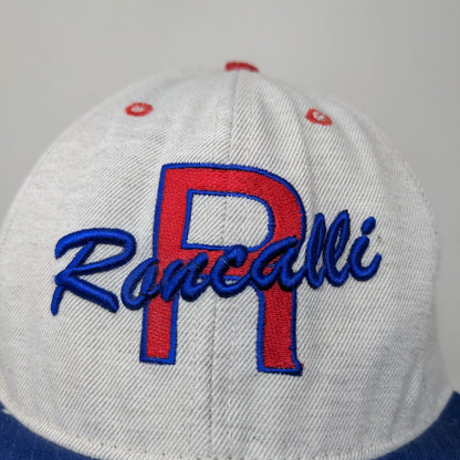 Roncalli Snapback Hat Gray OSFA Embroidered Logo Made in the USA