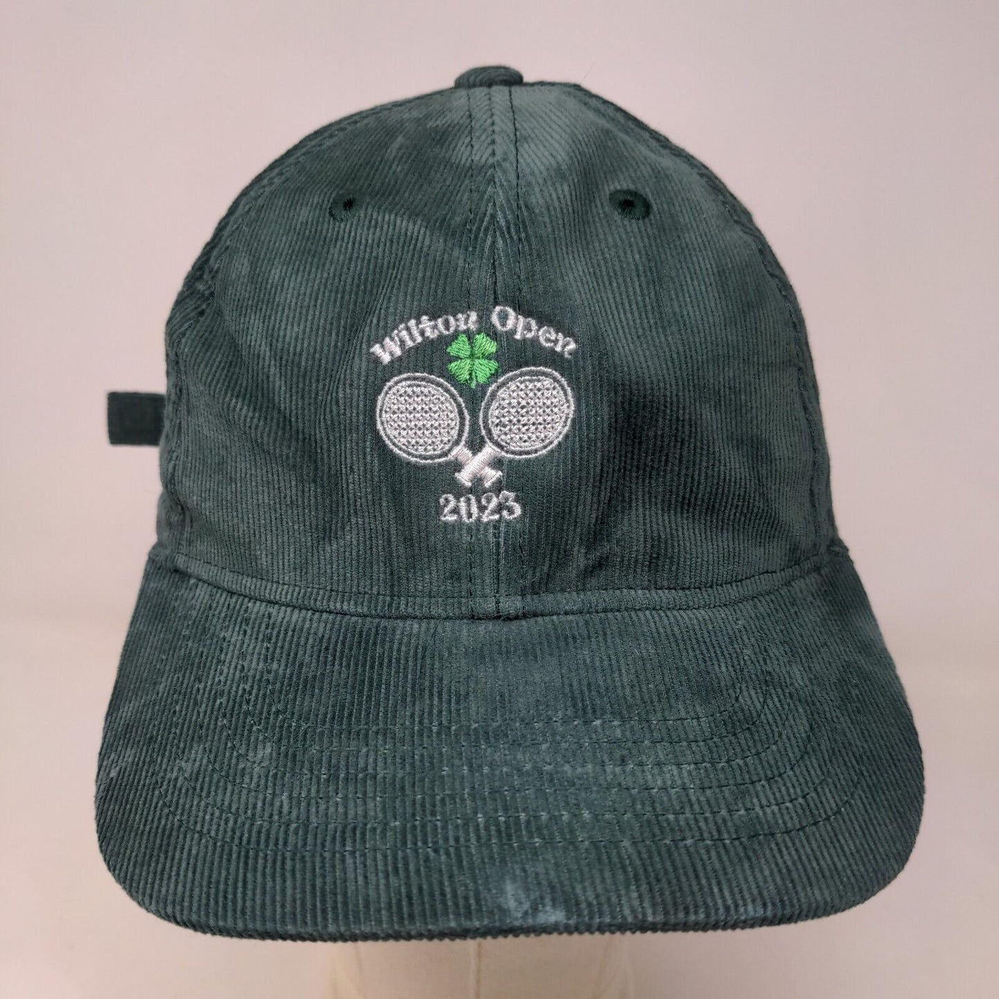 Pacific Headwear Men's Corduroy Slideback Hat Green OSFM Wilton Open 2023