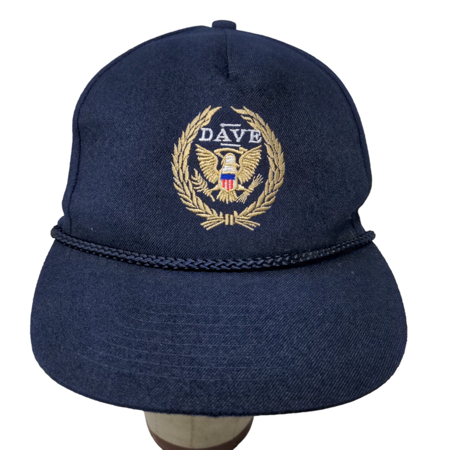 Momr's Men's Snapback Hat Blue OSFA Patriotic American Eagle Embroidered Logo