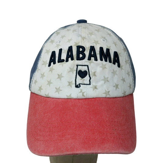 Home Free Men's Alabama Slideback Hat Red White Blue OSFM Embroidered Logo