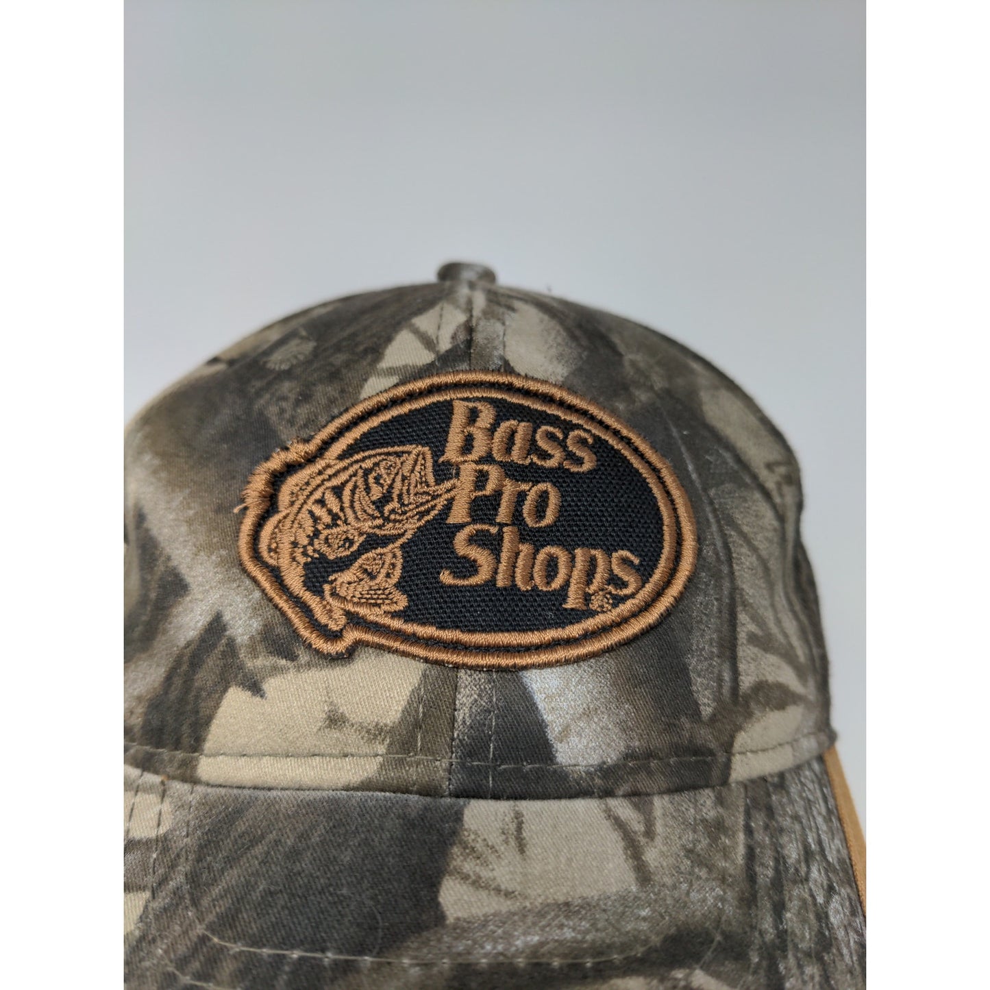 Youth Bass Pro Shops Realtree Hardwood Camo Strapback Hat Patch Logo