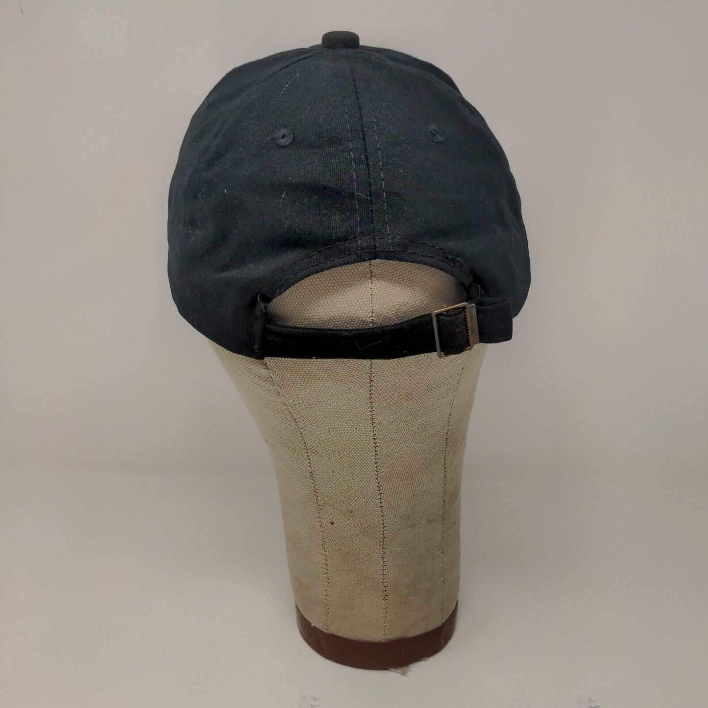 Horseshoe Studded Black Baseball Hat Cap Slide Back Adjustable Horse Logo