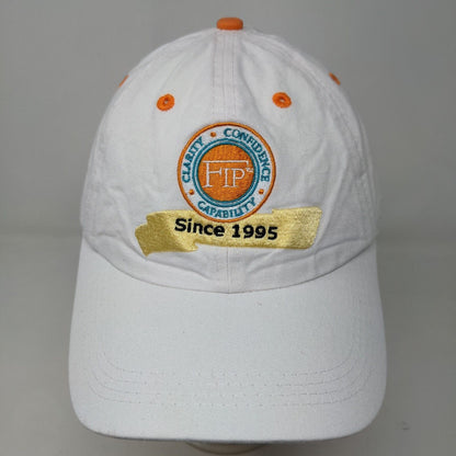 FIP Financial Independence Planning Men's Strapback Hat White Adjustable Logo