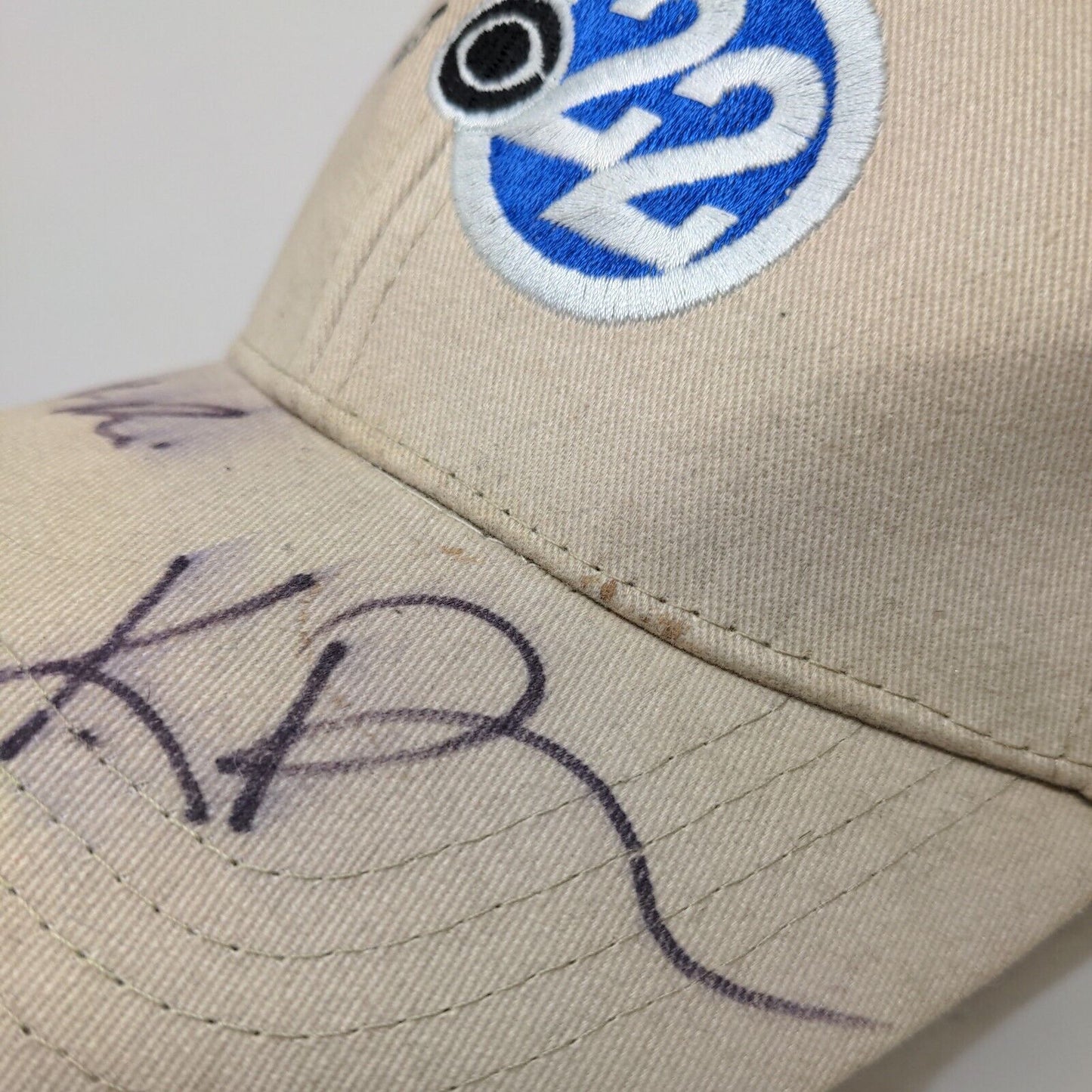 WSBT ABC 22 Men's Slideback Hat Tan OSFA Autographed Signed Cotton