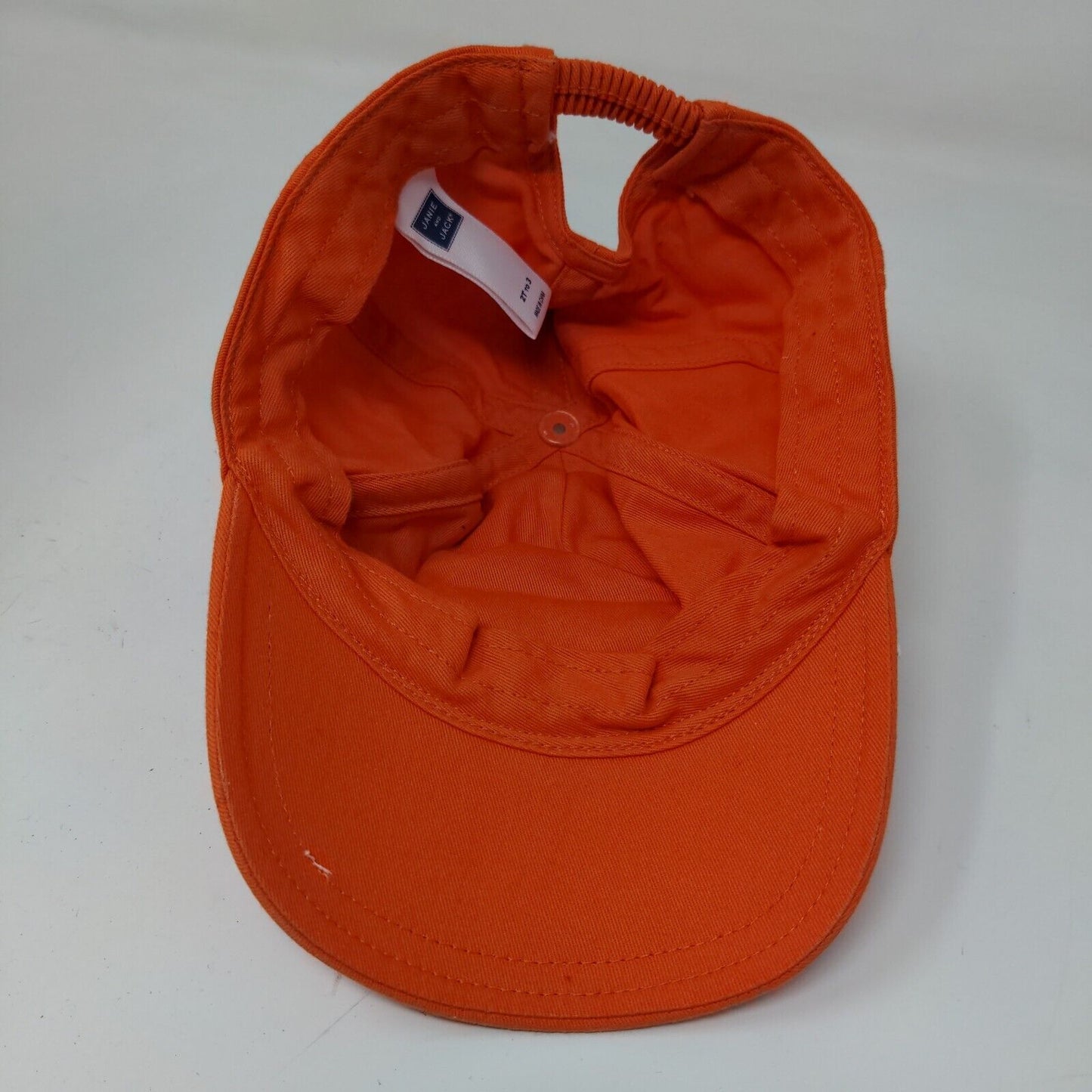Janie & Jack Toddler Stretchy Hat Orange Size 2T to 3 Embroidered Logo
