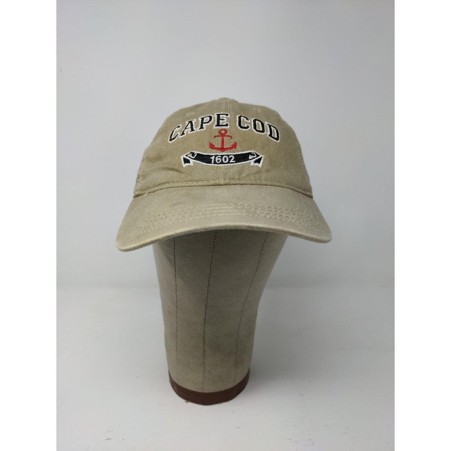 Meds Maps Men's Cape Cod Strapback Hat Cap Tan Embroidered Logo