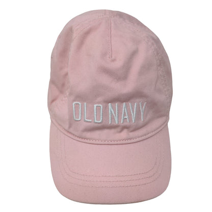 Old Navy Girl's Stretchy Hat Pink Size M Embroidered Logo 100% Cotton