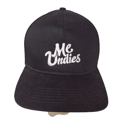 Me Undies Black Purple Adjustable Snapback Baseball Hat Cap Embroidered
