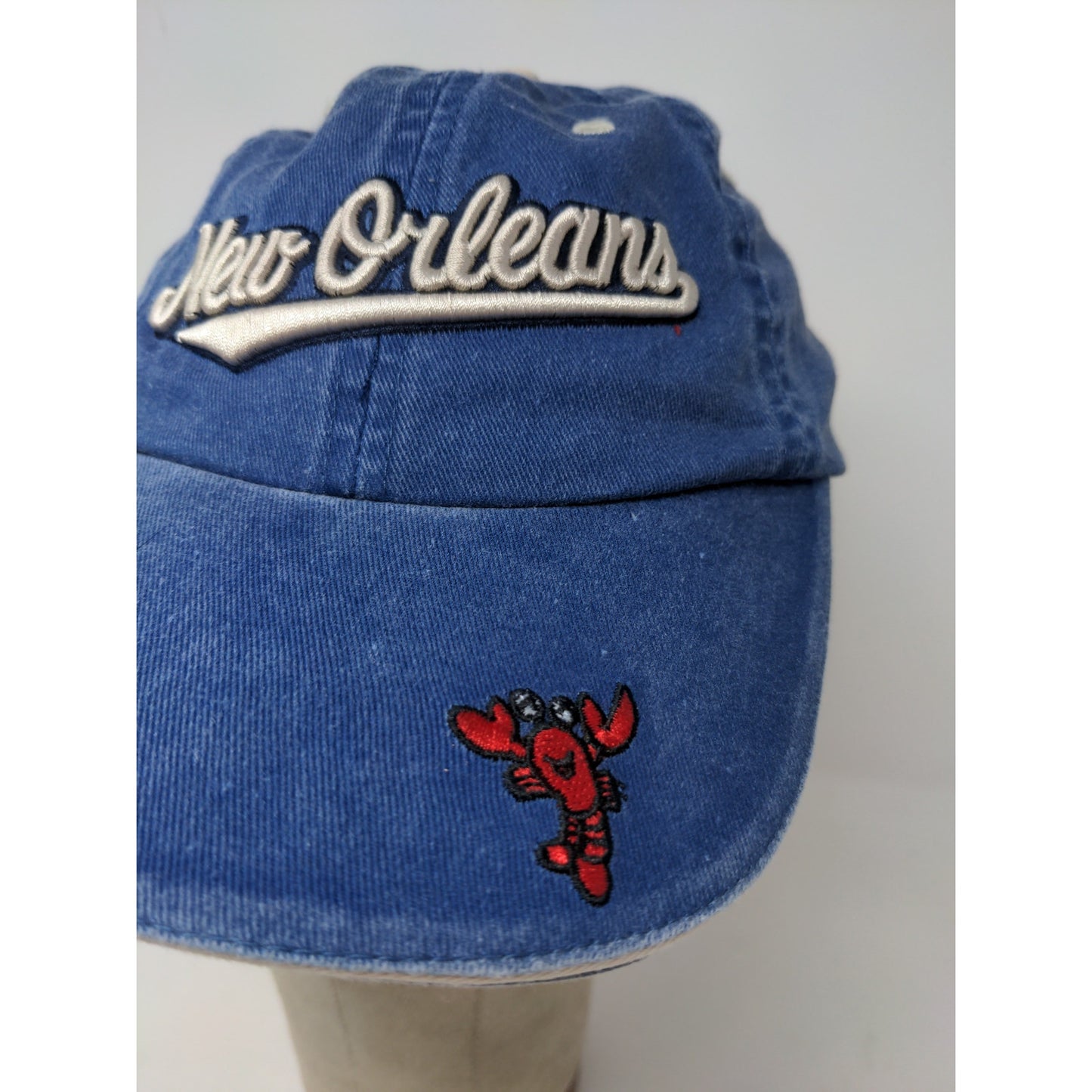 Youth Sun Products New Orleans Hat Strapback Adjustable Blue Embroidered