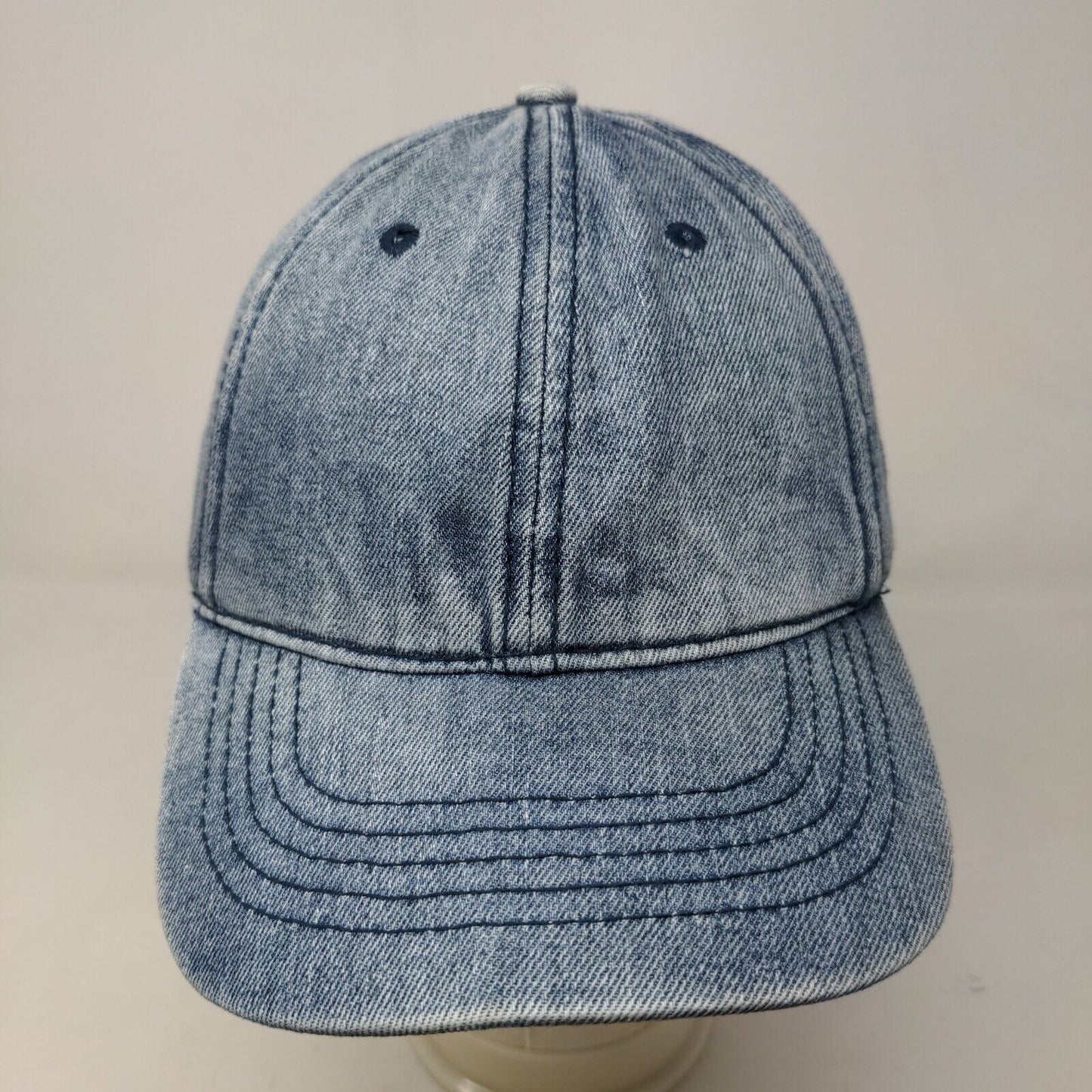 Unbranded Men's Slideback Hat Blue Size OSFM Denim Blank Cotton