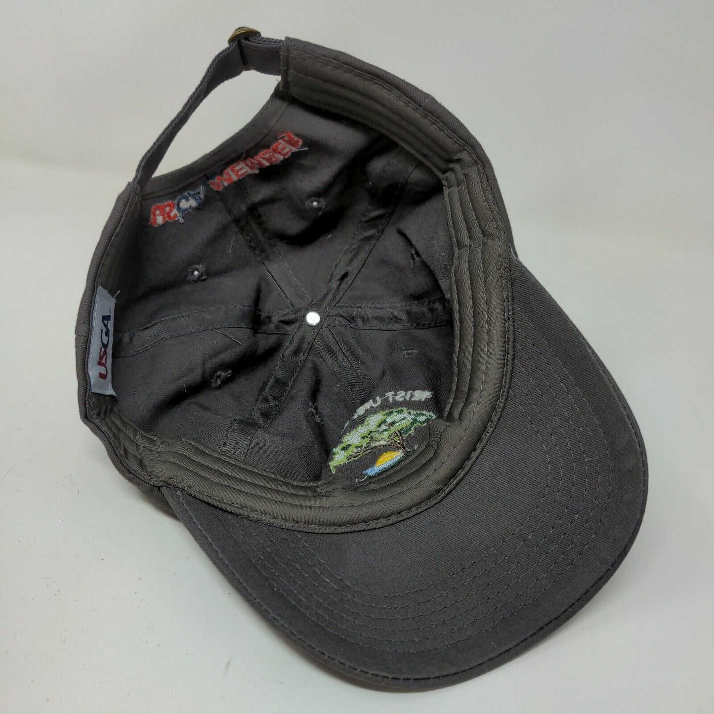 USGA Mens 121st U.S. Open Torrey Pines Slideback Hat Gray Adjustable Embroidered