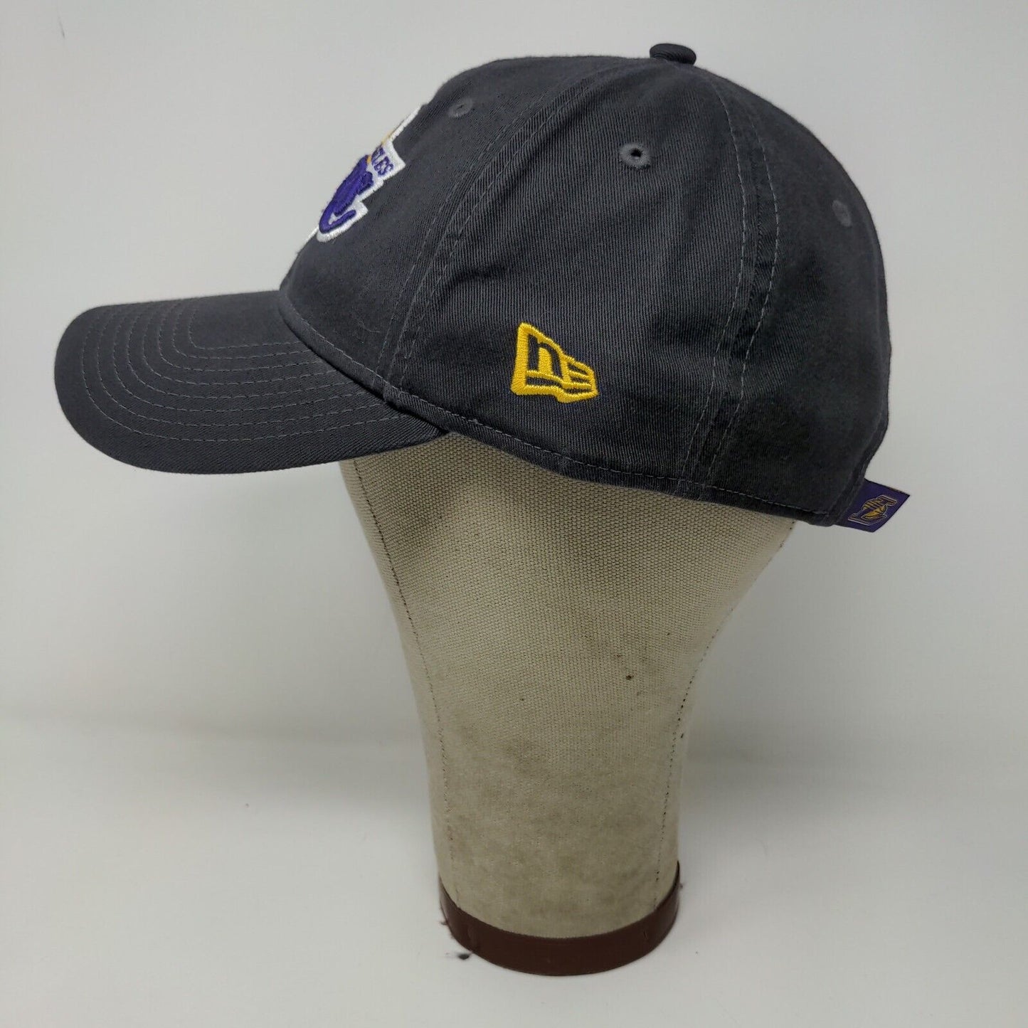 NBA Los Angeles Lakers New Era 9TWENTY Slideback Adjustable Hat Cap Embroidered