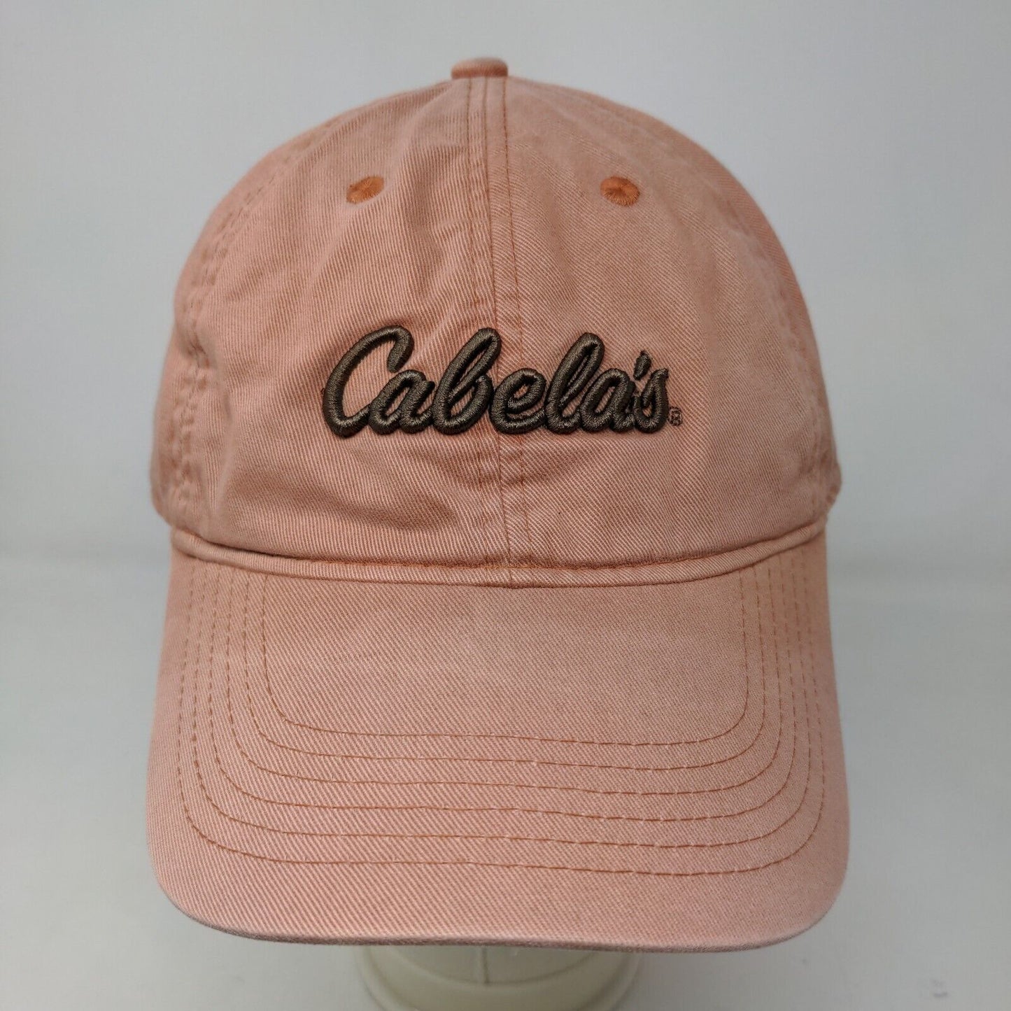 Cabela's Men's Strapback Hat Orange Size OS Embroidered Logo