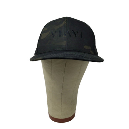 Cap America Snapback Meshback Hat Black Dark Green Camo Embroidered