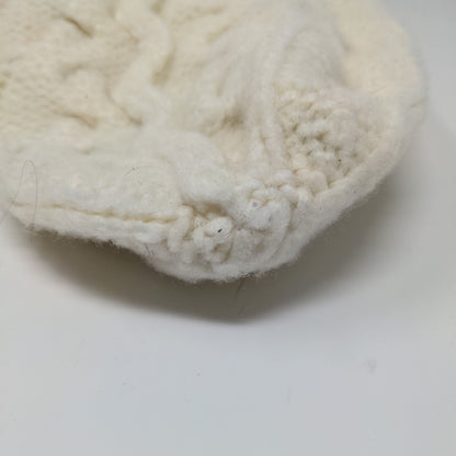 Old Navy Cable Knit Beanie Toboggan Hat Acrylic/Nylon Blend One Size Cream
