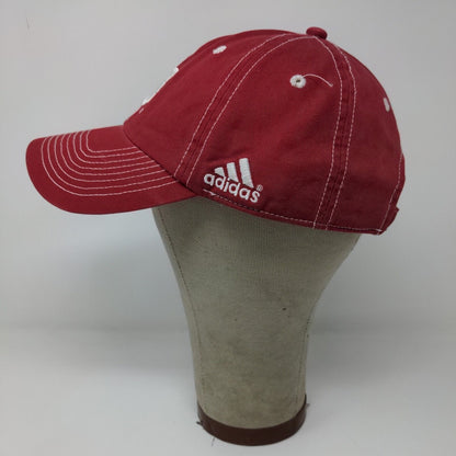 Adidas Indiana University Hoosiers Slideback Hat Red OSFM Embroidered Logo