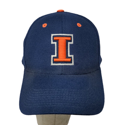 Nike Team Men's Fighting Illini Illinois Strapback Hat Blue OSFA 100% Wool