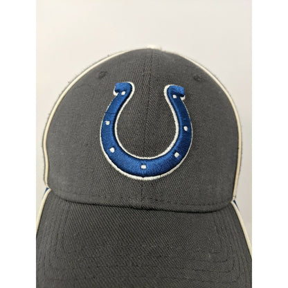 New Era 39Thirty Size Medium-Large Hat Cap Grey & Blue NFL Colts Football