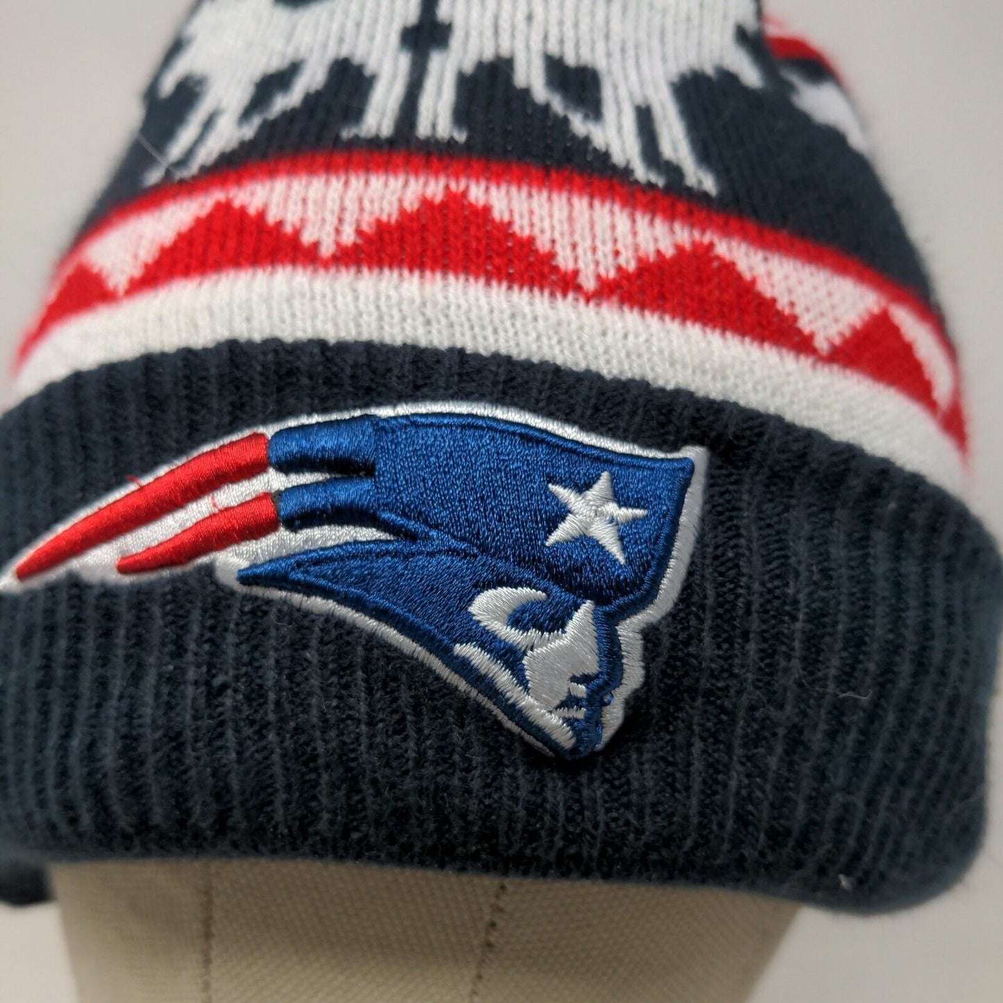 New Era Men's NFL New England Patriot's Knit Beanie Hat Cap Multi