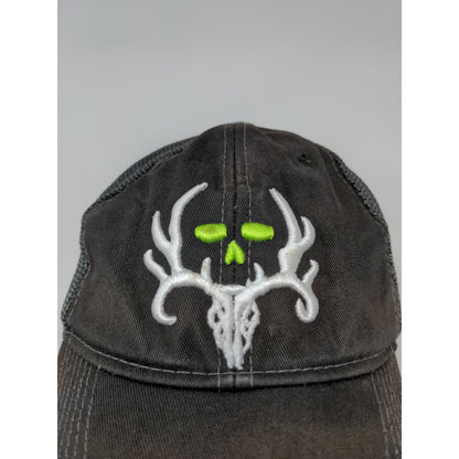 Paramount Outdoors Strapback Hat Embroidered Deer Skull Logo Black