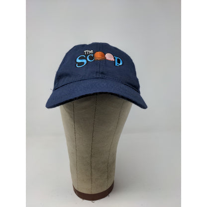 The Scoop Ice Cream Cone Strapback Hat Cap Embroidered Spell Out Blue OSFA