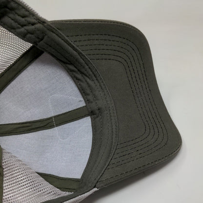 Lincoln Outfitters Men's Snapback Mesh Back Hat Green Embroidered Logo