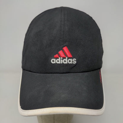 Adidas Men's Strapback Hat Black OSFA Embroidered Logo Poly Blend Stretch