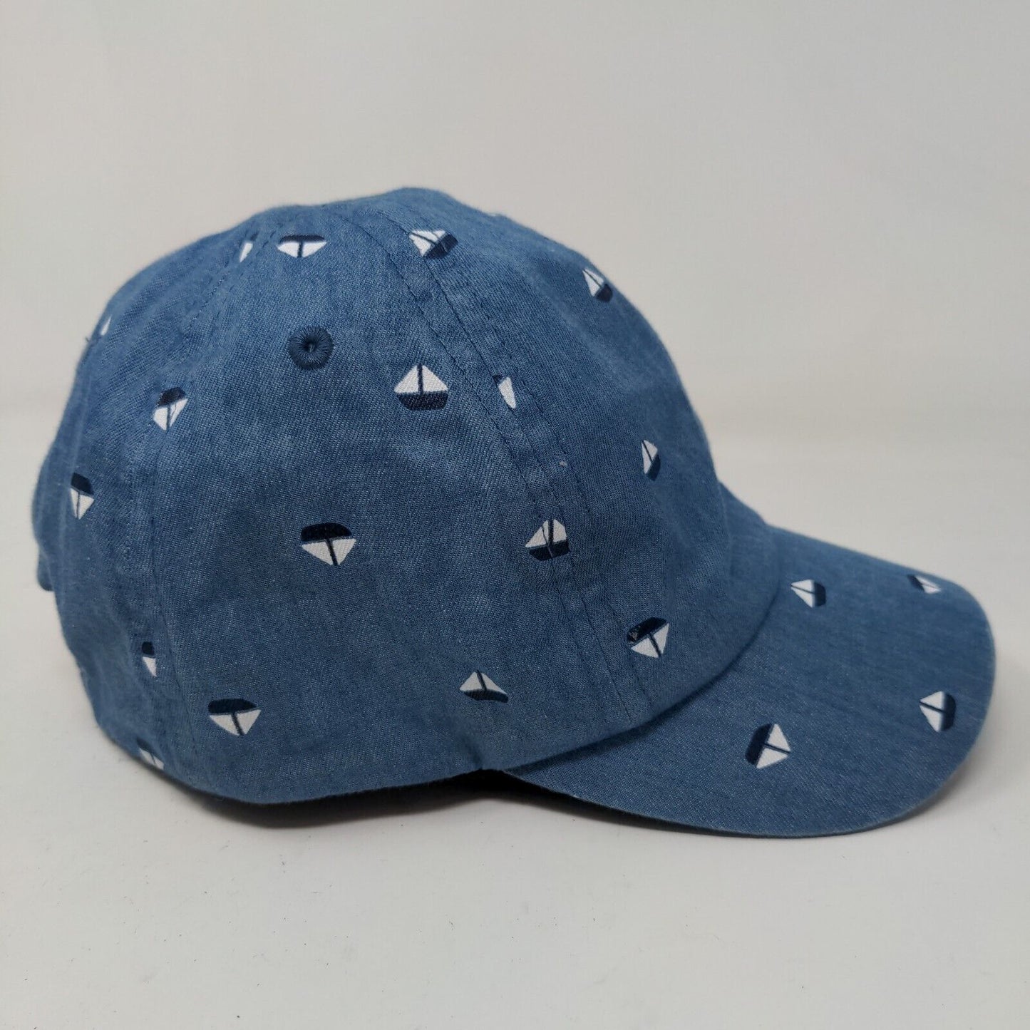 H&M Boy's Toddler Stretchy Hat Blue Size 1.5-2 Years Sailboat Graphic