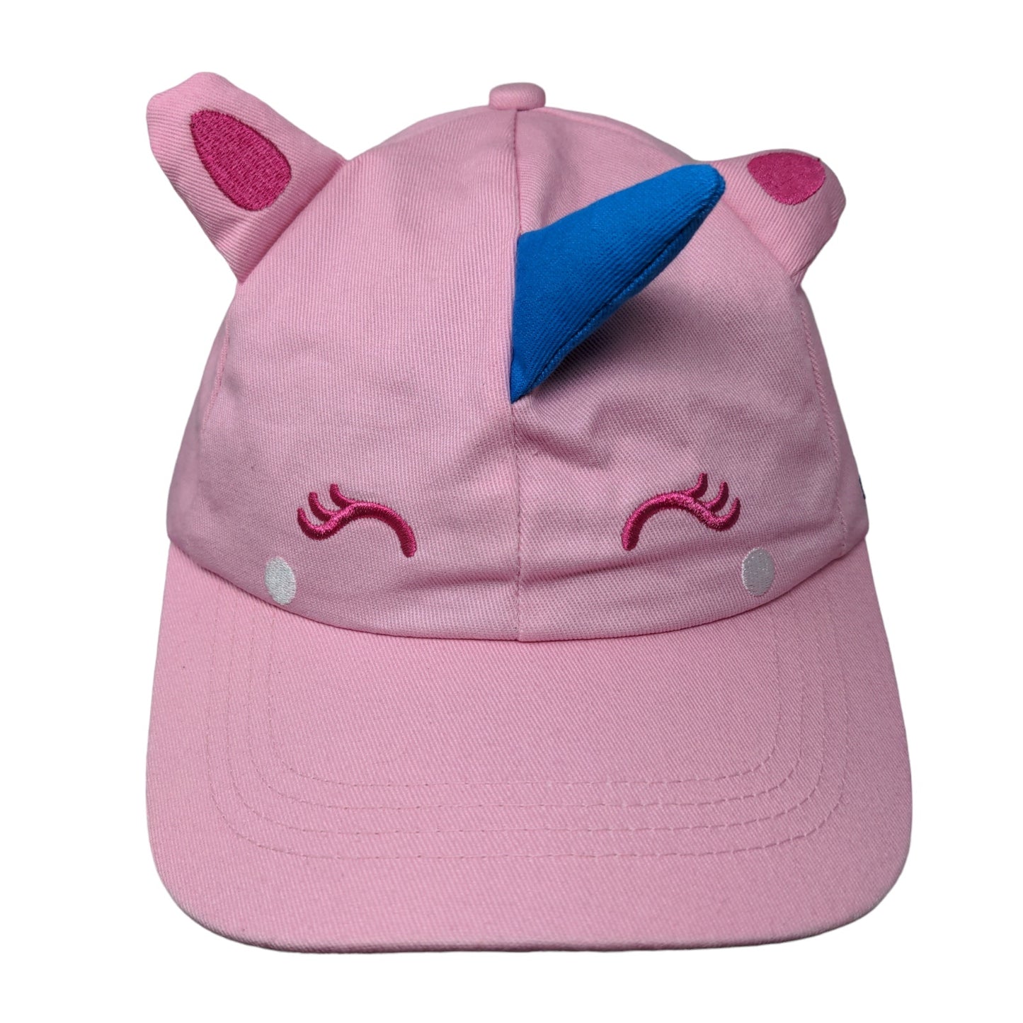 Legoland Women's Slideback Hat Pink Adjustable Embroidered Face Unicorn