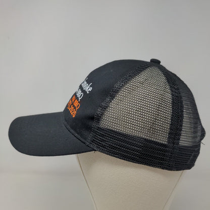 Holy Smoke Lakeside BBQ Men's Snapback Mesh Back Hat Black OSFA Embroidered