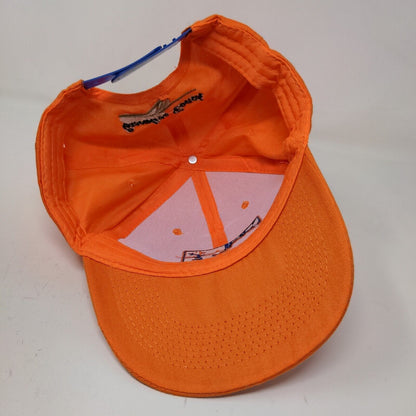 Unbranded Men's Snapback Hat Orange Adjustable Executive Beach Logo Embroidered