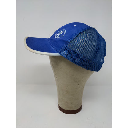 Utility Supply Company Mesh Back Strapback Hat Prime Cap Blue