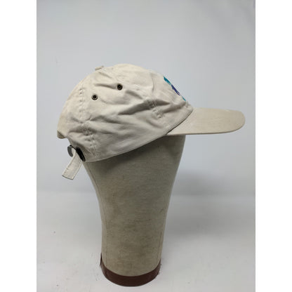 Poncies Water Sports Slideback Hat Tan Beige Embroidered Logo