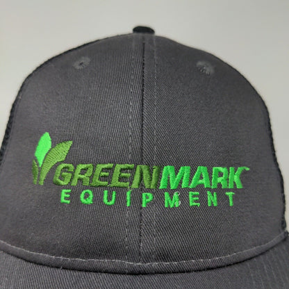 Green Mark Men's Strapback Mesh Back Hat Black Adjustable Embroidered Logo