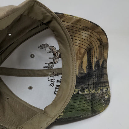 OC Men's Camo Hat Brown Green OSFM The Land Deer Embroidered Logo