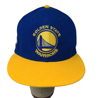 New Era 9Fifty Golden State Warriors Snapback Hat Blue Yellow Stephen Curry