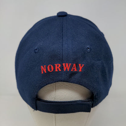 Star Zone Men's Strapback Hat Blue Red Adjustable Embroidered Norway Flag Logo