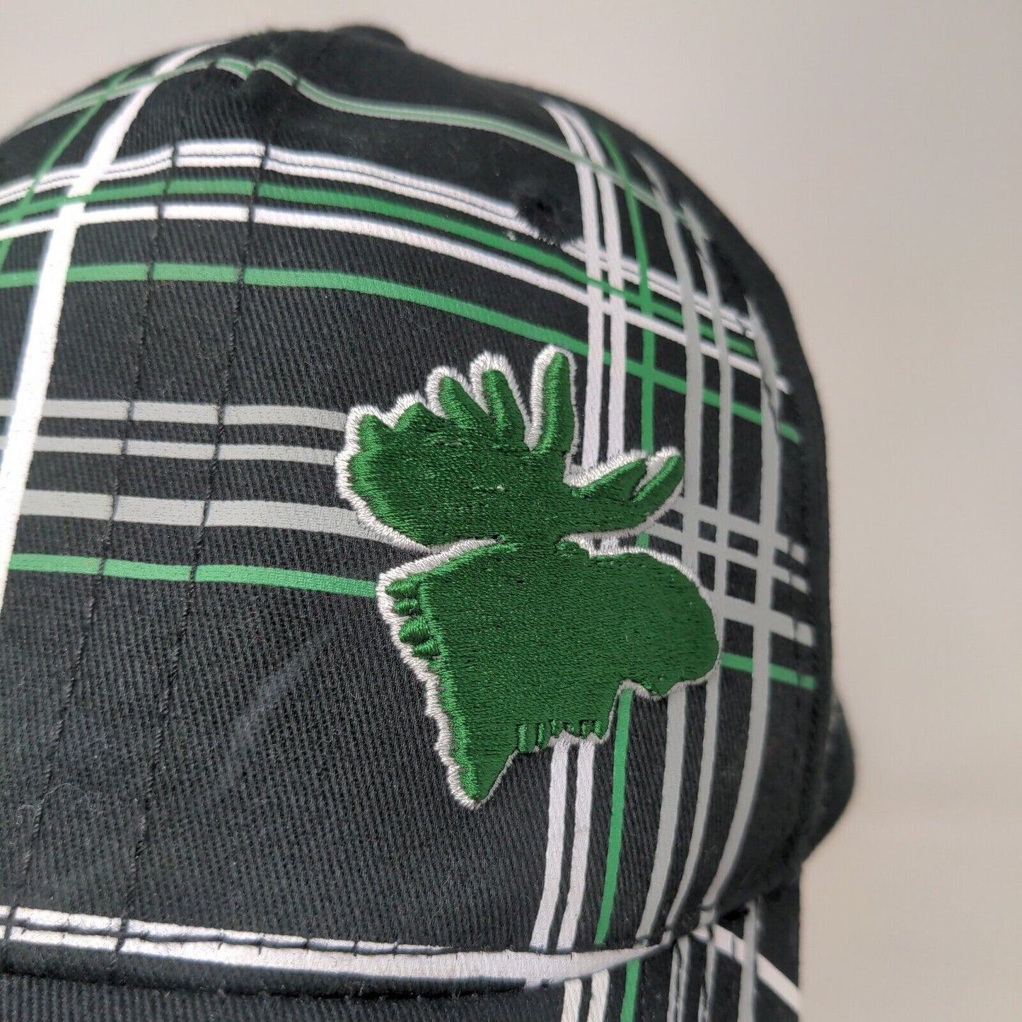 Karbon Men's Moosehead Snapback Hat Black One Size Cotton Embroidered Logo