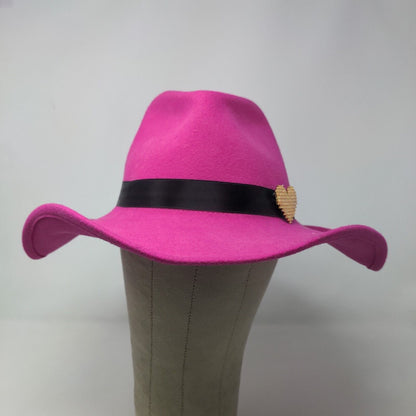 Wrangler Womens Twenty X Western Hat Pink Size M 100% Wool Headband