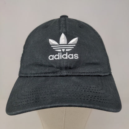 Adidas Men's Slideback Hat Black OSFA Embroidered Trefoil Logo 100% Cotton