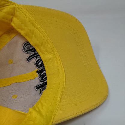 Finn Tack Men's Strapback Hat Yellow Adjustable Embroidered HAMBO Logo